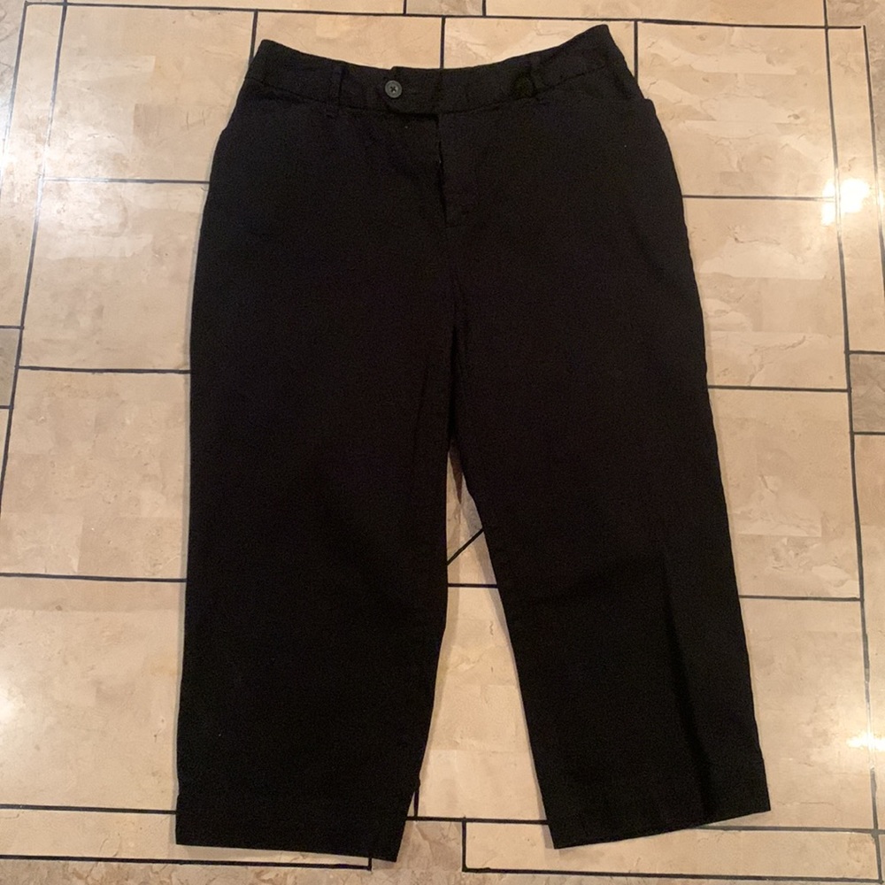 Black Stretch Dress Capris